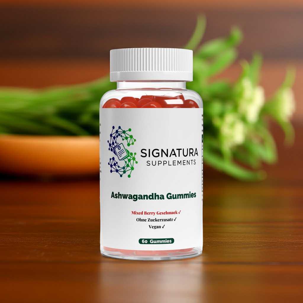 Signatura Premium Ashwagandha Gummies 300 – Hochdosierter Relax-Komplex – 60 vegane Gummies