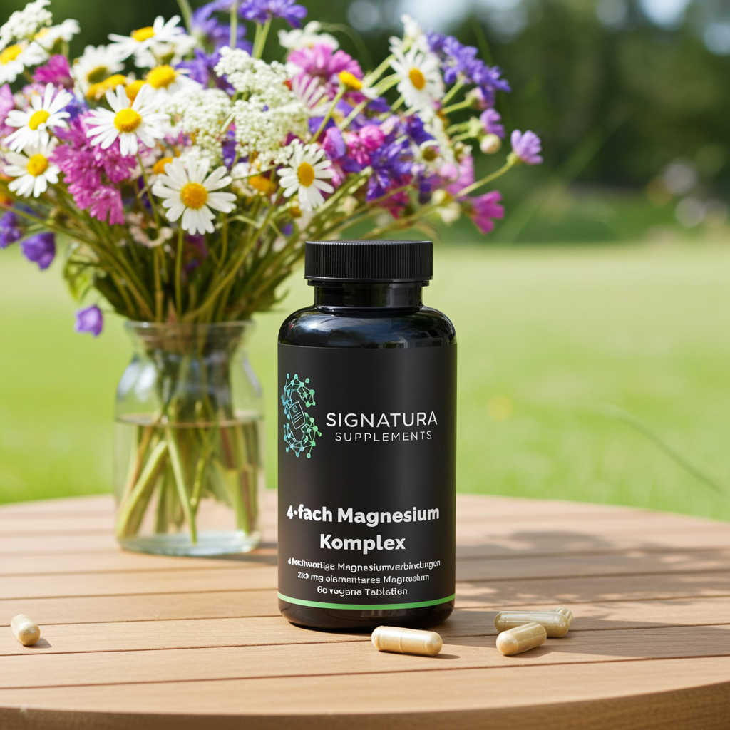 Signatura Magnesiumbisglycinat Komplex – Hochdosiert & Vegan 60 Stk. für 2 Monate